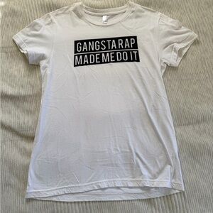 American Apparel White Graphic Tee